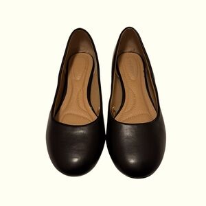 Lane Bryant Dream Cloud Black Ballerina Flat Size 9W